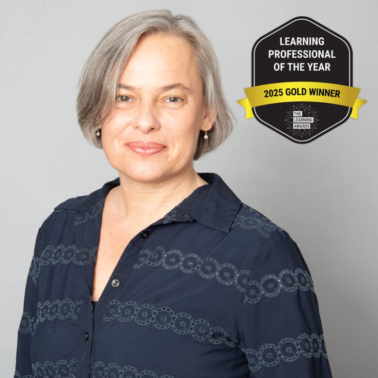 Susi Miller with the LPI Learning Professional of the year gold award