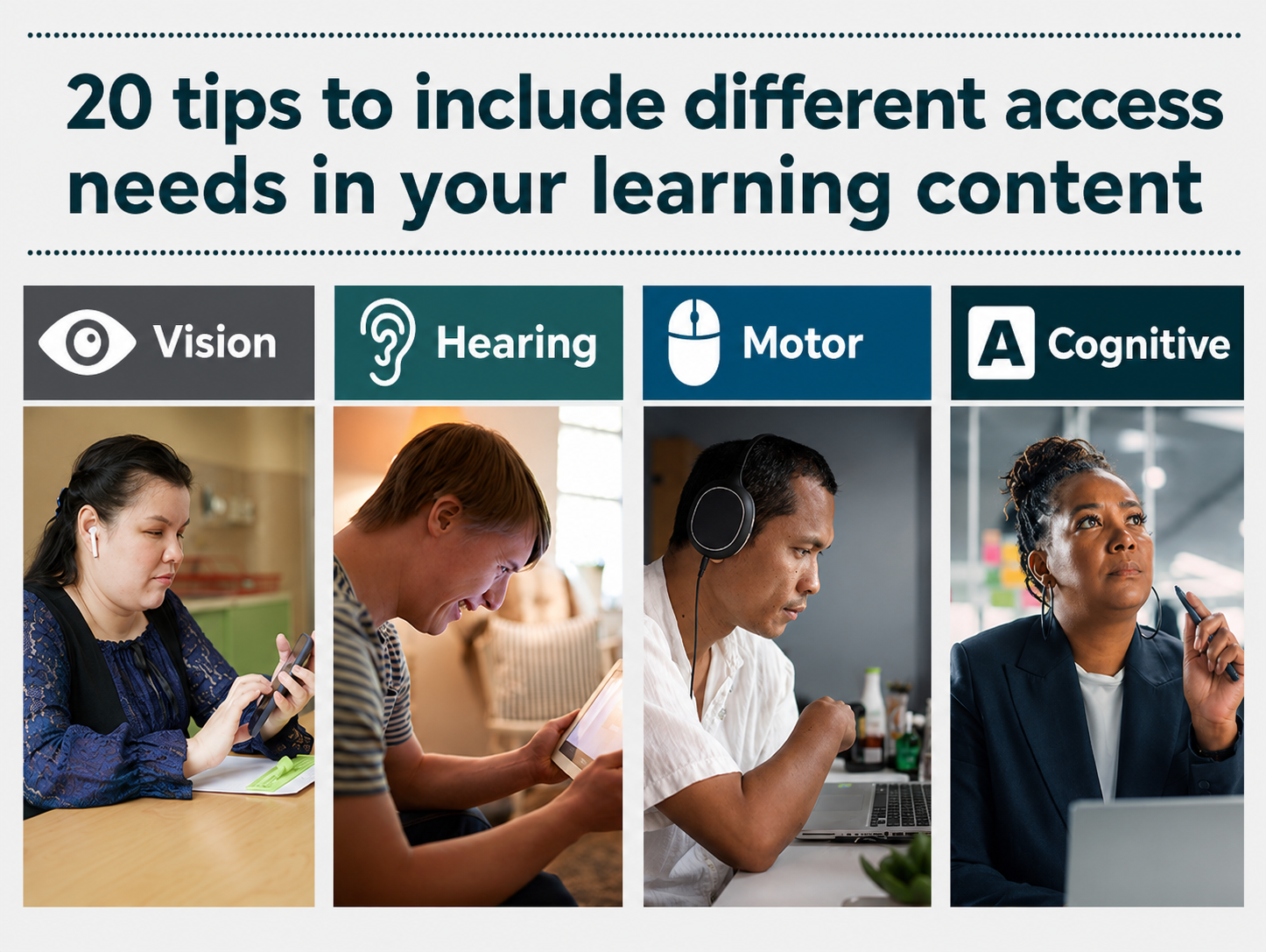 20 eLearning accessibility tips for more accessible learning content